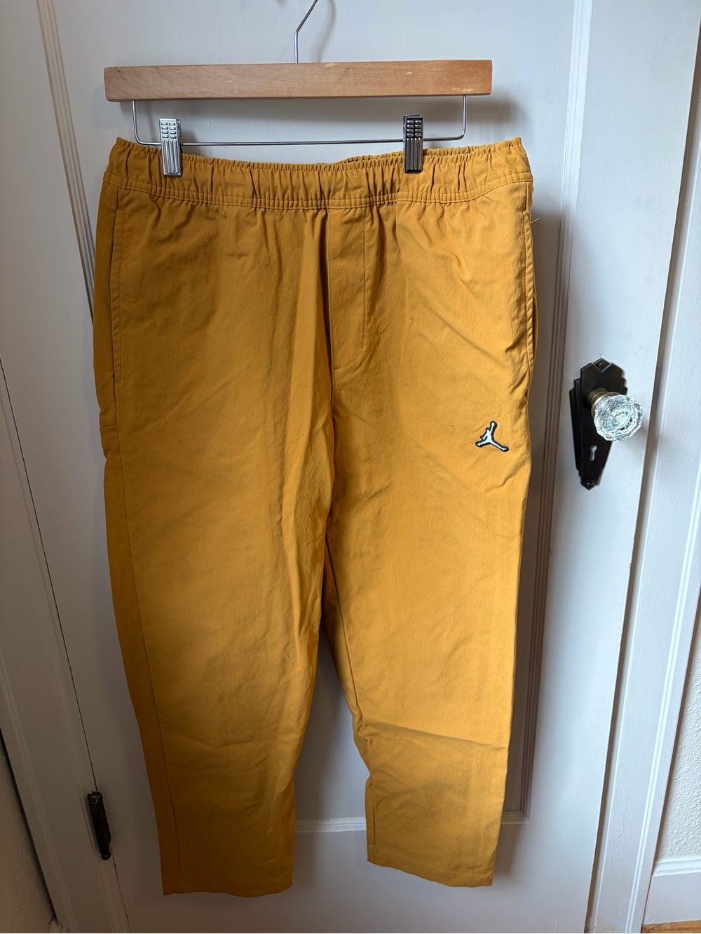 Jordan Men's Yellow Elastic Waist Joggers
